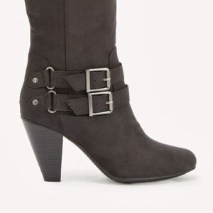 JustFab Camarella - Black heeled boots